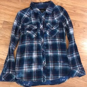 Rails top Blouse button down small - bleached